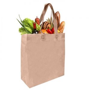 ECO BOLSA REUTILIZABLE GRANDE 34 X 38 CON FUELLE personalizada