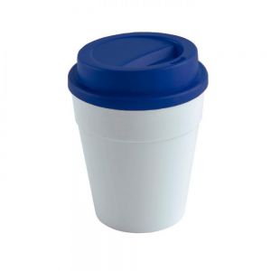 VASO CON TAPA DE PLASTICO LATE personalizada