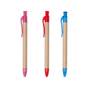 BOLIGRAFO ECOLOGICO CON ACCESORIOS DE PLASTICO personalizada