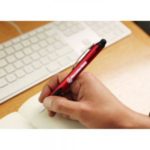 BOLIGRAFO DE PLASTICO CON GRIP Y TOUCH personalizada