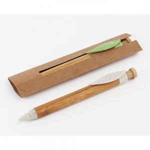 BOLÍGRAFO CON BARRIL DE BAMBOO personalizada