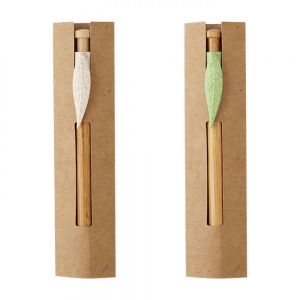 BOLÍGRAFO CON BARRIL DE BAMBOO personalizada