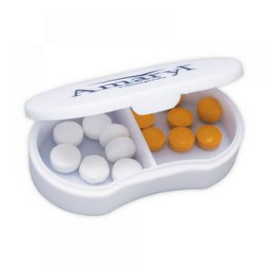 PASTILLERO OVALADO CON DOS COMPARTIMENTOS personalizada