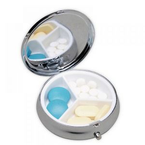 PASTILLERO METALICO REDONDO personalizada