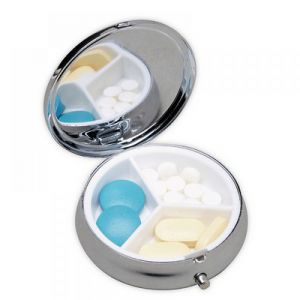 PASTILLERO METALICO REDONDO personalizada