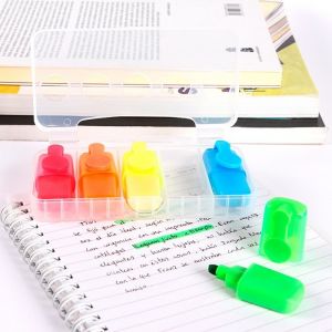 ESTUCHE DE PLASTICO CON 5 MARCA TEXTOS personalizada
