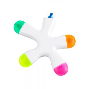 FIGURA DE PLASTICO CON 5 MARCA TEXTOS personalizada