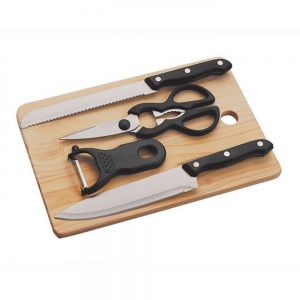 JGO CUCHILLOS CON TABLA DE PICAR personalizada