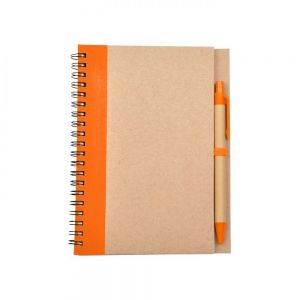 LIBRETA BIO DEGRADABLE CON PLUMA personalizada