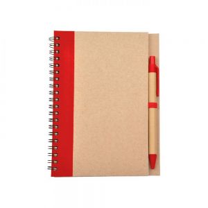 LIBRETA BIO DEGRADABLE CON PLUMA personalizada