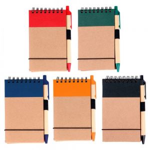 LIBRETA BIO DEGRADABLE POCKET CON PLUMA personalizada