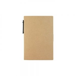 LIBRETA ECOLOGICA CON NOTAS ADHESIVAS Y PLUMA personalizada