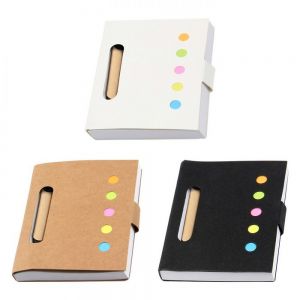 MINI LIBRETA ECOLOGICA CON NOTAS ADHESIVAS personalizada