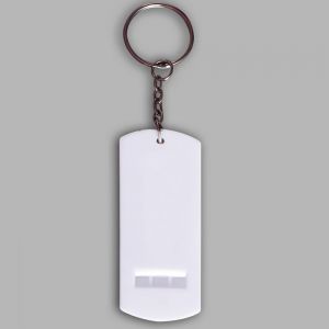LLAVERO DE PLÁSTICO RECT CON SILBATO personalizada