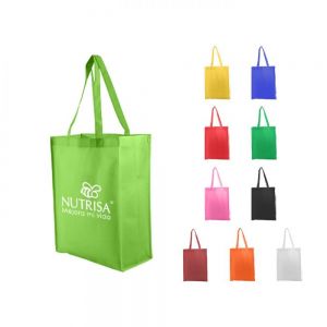 BOLSA ECOSTYLE NON WOVEN CON FUELLE personalizada