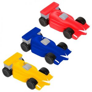 ANTIESTRES EN FORMA DE AUTO DE CARRERAS personalizada