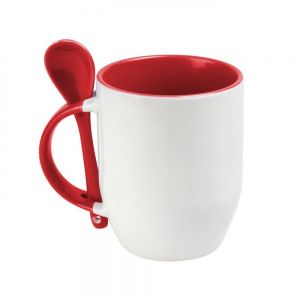 TAZA SUBLIMACION CON CUCHARA MAGGIE personalizada