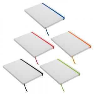 LIBRETA MEDIANA WHITE personalizada