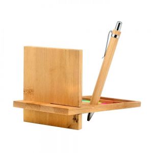 ORGANIZADOR DE ESCRITORIO DE BAMBU personalizada