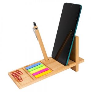 ORGANIZADOR DE ESCRITORIO DE BAMBU personalizada