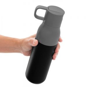 BOTELLA TÉRMICA CON DOS TAPAS 