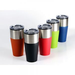 TERMO BI-TONO CON TAPA DE PLASTICO personalizada