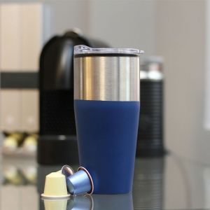 TERMO BI-TONO CON TAPA DE PLASTICO personalizada