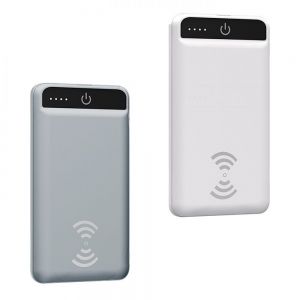 POWER BANK CON WIRELESS Y 2 SALIDAS personalizada