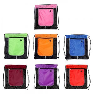 MOCHILA TIPO SACO CON JARETA Y CIERRE personalizada