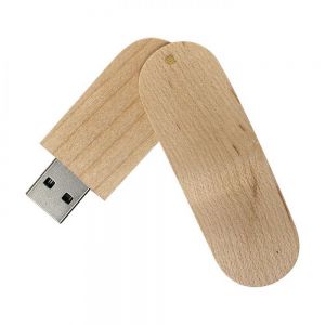 USB GIRATORIA WOOD personalizada