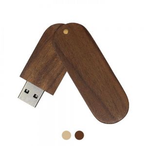 USB GIRATORIA WOOD personalizada
