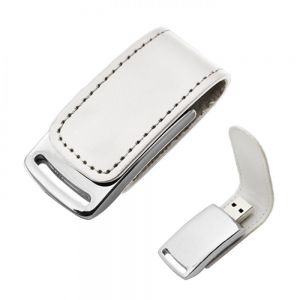 USB CLIP METÁLICO CON PIEL personalizada