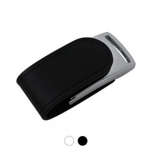 USB CLIP METÁLICO CON PIEL personalizada